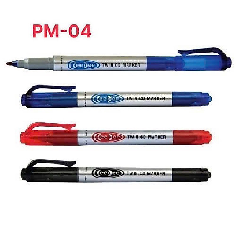 COMBO 2 BÚT LÔNG DẦU 2 ĐẦU CD PM-04