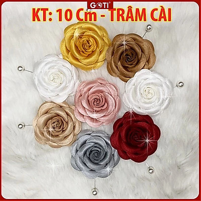 GOTI - Tag Ghim Hoa Trà Voan Cài Áo Váy Handmade Màu Pastel Cao Cấp - Phụ Kiện Trang Trí Dành Cho Nữ CH006 CH001