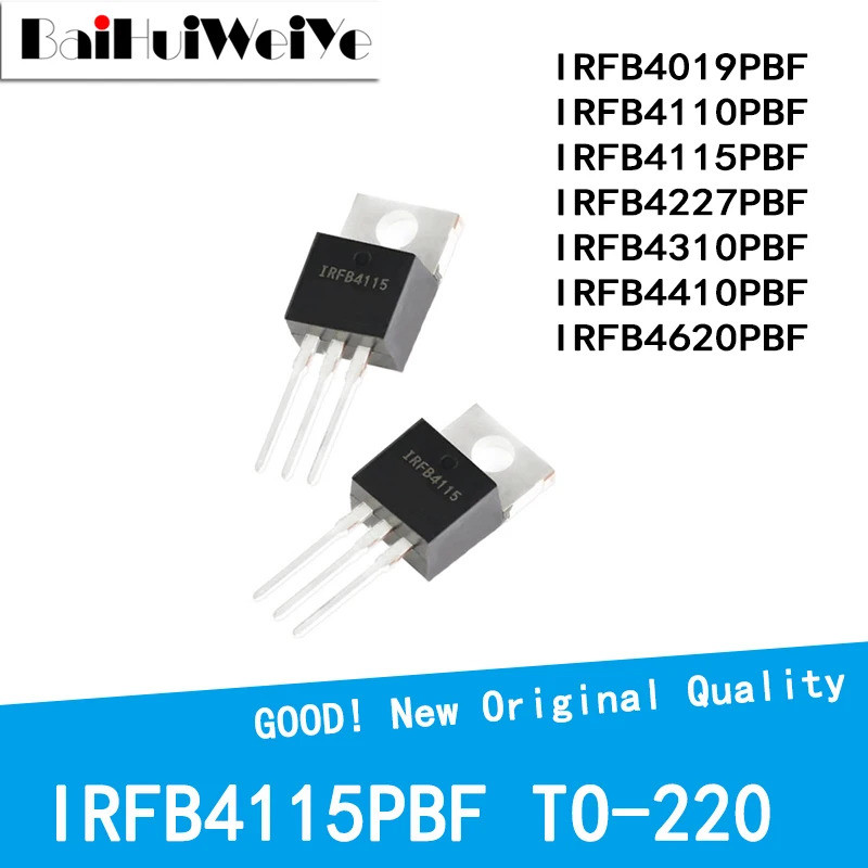 5 Chiếc IRFB4019PBF IRFB4110PBF IRFB4115PBF IRFB4247PBF IRFB4310PBF IRFB4410PBF IRFB4620PBF TO-220 H