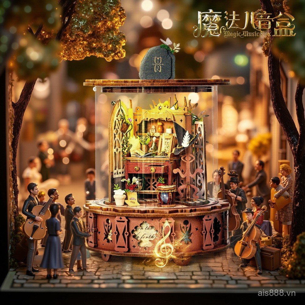 GOZ8 [New Products in Stock]Magic Music Box: The Treasure Plant Pavilion 3D Puzzle3603D Visual Light