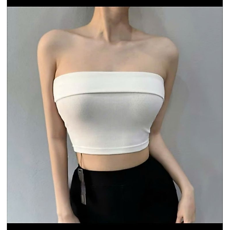 Áo ống trơn thun gân