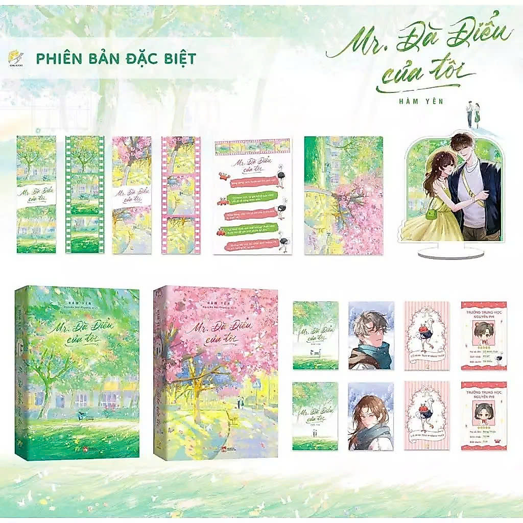 Sách - Combo Cá voi cô đơn bản thường và Mr Đà điểu của tôi bản đặc biệt ( Hàm Yên )