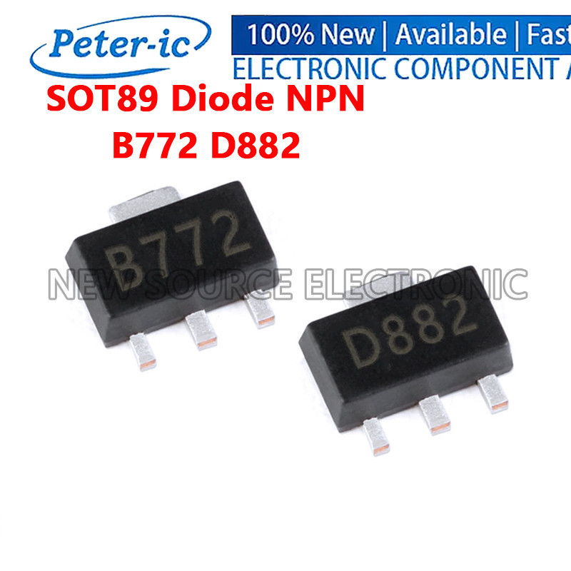 (5-20 chiếc) B772 D882 SOT89 Diode SMD NPN Transistor lưỡng cực