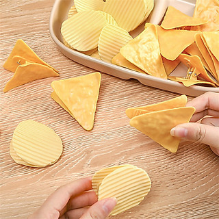 Kẹp Giấy Hình Khoai Tây Chiên Dùng Kẹp Giấy, Kẹp Túi Thức Ăn 60 x 60mm Màu Sắc Trung Thực ( KKC )
