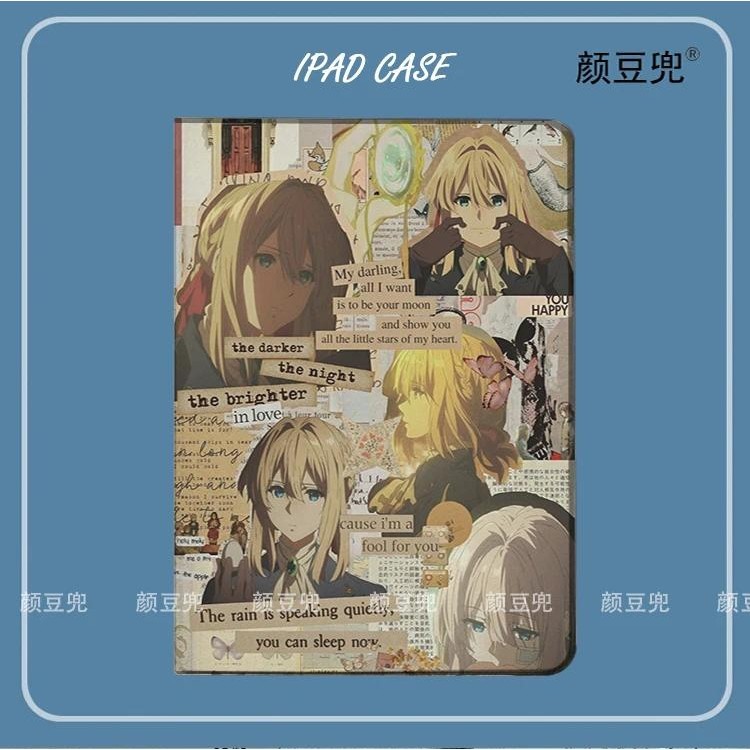 Ốp Lưng Anime Violet Evergarden Cho iPad Air 4 5 10.9 Mini 5 6 Cho 2022 Pro 12.9 Ốp Lưng Silicon San