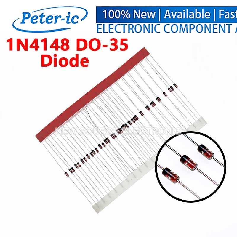 (100 chiếc) Diode chuyển mạch tốc độ cao 1N4148 DO-35 IN4148