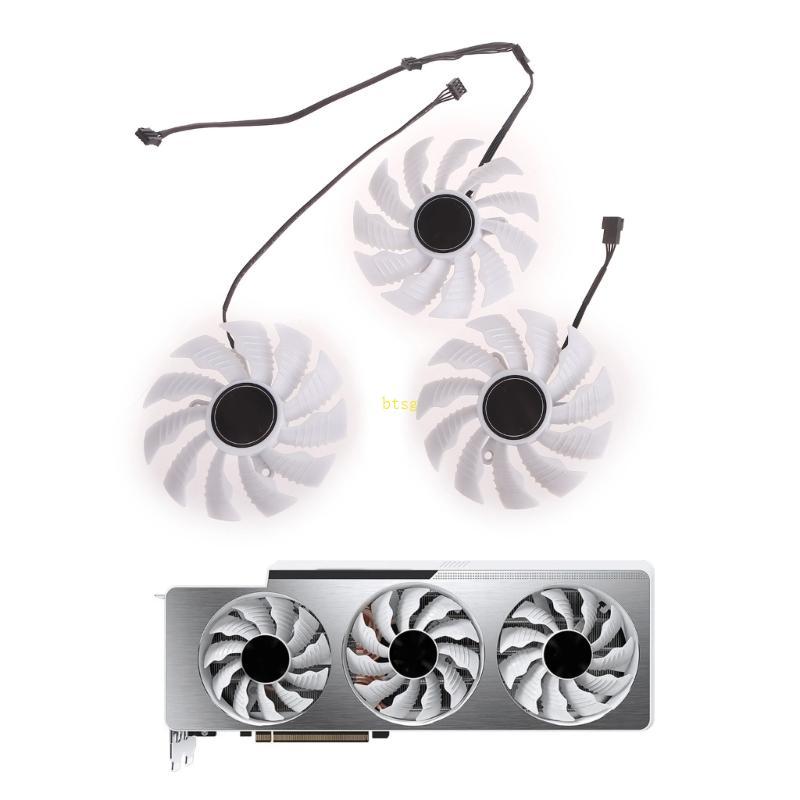 Btsg Video Card Làm Mát Quạt Thay Thế Cho Gigabyte RTX3070ti RTX3080 RTX3080ti RTX3090 VISION Card Đ