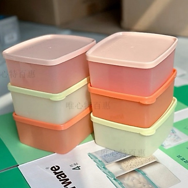 SET 6 HỘP BQTP SMALL SQUARE ROUND 400ML