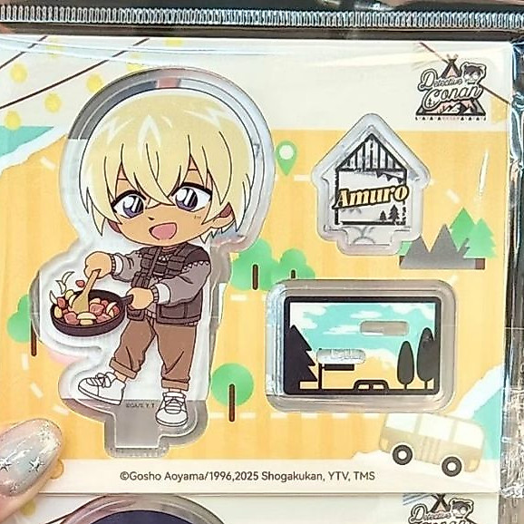 (Mở Bán) (Không Khung) Mô Hình Đứng Standee Amuro Tooru Conan 8cm Acrylic Mica Cắm Trại Chibi Đáng Y