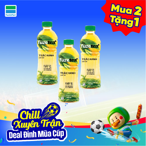Mua 2 Tặng 1 Fuzetea+ Trà Chanh Với Sả 450ml
