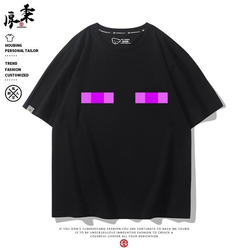 Ao Thun Minecraft Creeper Cotton Nguyên Chất Cho Nam Nữ, Phù Hợp Cosplay Thường Nhật