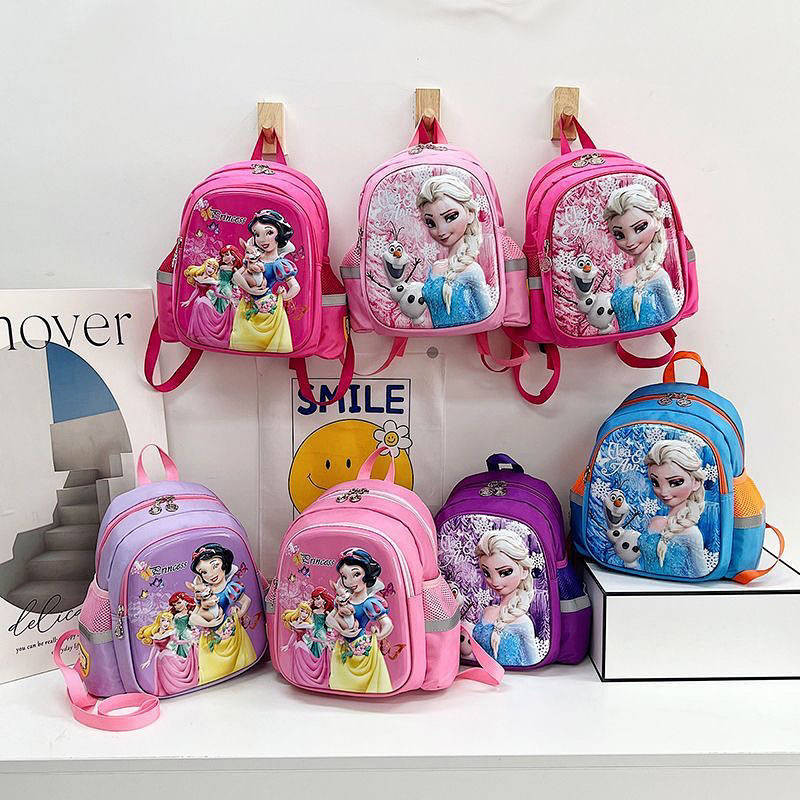 Princess Elsa Children's Schoolbag Student Hardshell Bag Garden Small Middle Class 2-4 Years Old Cut