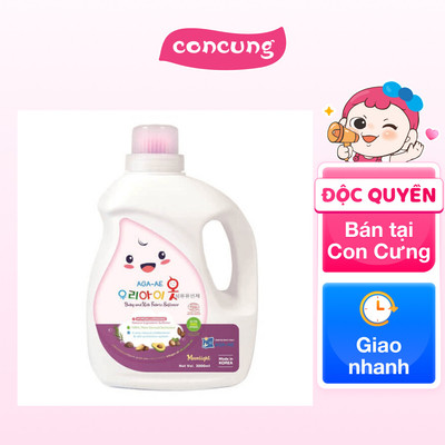 Nước Xả Làm Mềm Vải Hàn Quốc Aga – Ae Kháng Khuẩn & Bảo Vệ Da Bé – Moonlight 3L