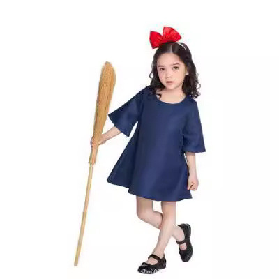 Trang Phục Halloween Dịch Vụ Giao Hàng Phù Thủy Kiki cs Hayao Miyazaki Phù Thủy Nhỏ Kiki Trang Phục 