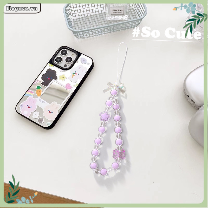 【Elevn】Ốp lưng điện thoại dễ thương mới lạ Dây đeo điện thoại sáng tạo hình gấu nhỏ đính hạt | BigBuy360 - bigbuy360.vn