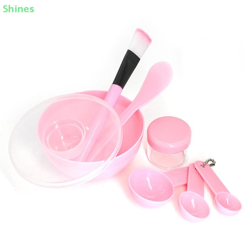 Shines Facial Brush Mask Bowl Spoon Set Mask Brush Bar DIY Beauty Tools Mixing Tools Skin Care Makeu