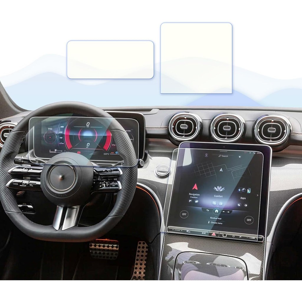 2 Chiếc Matte 2024 C300 Bảo Vệ Màn Hình Cho 2024 Mercedes Benz GLC 300 Phụ Kiện 2025 2022-2024 Merce