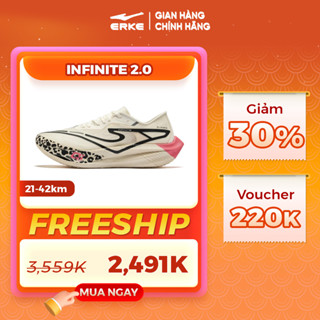 [BEST SELLER]  Giày Chạy Nam Chuyên Marathon Chuyên Nghiệp Đế fulll Carbon ERKE INFINITE 2.0 11124103235/ 11124203235