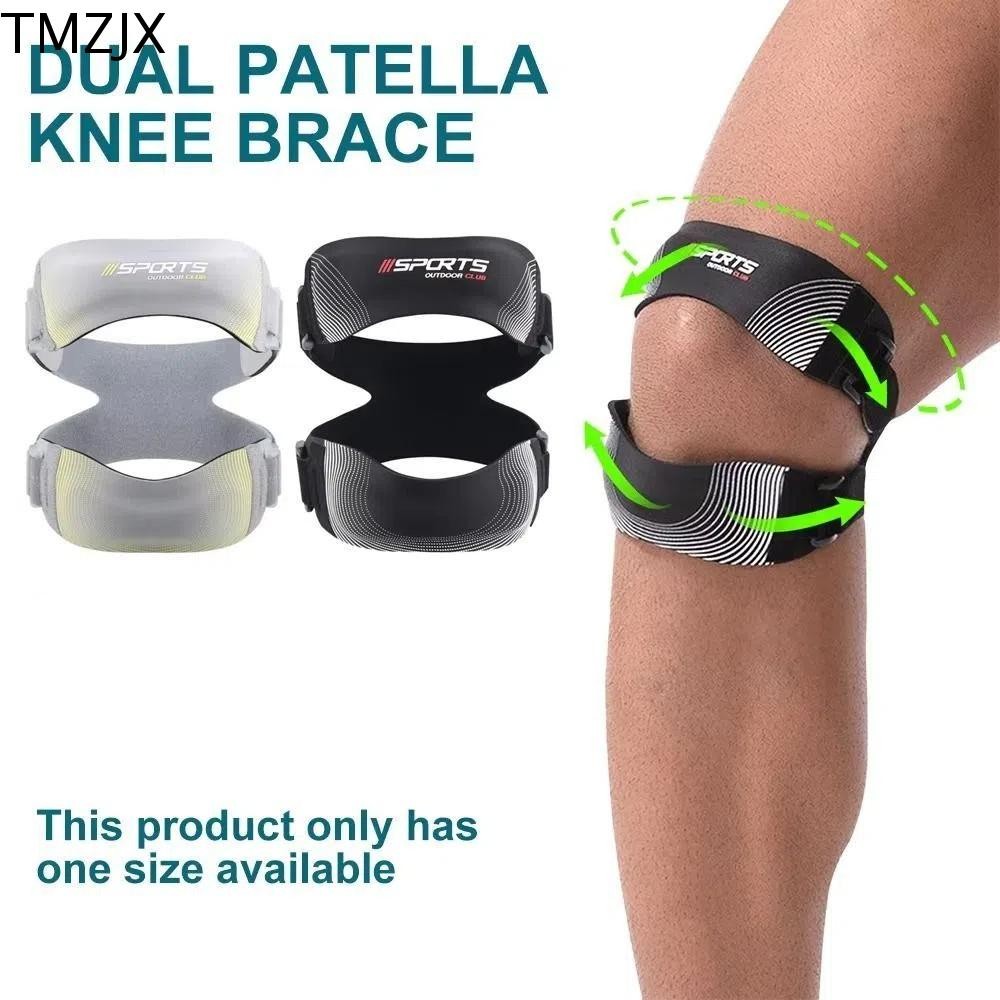 Nẹp đầu gối Patella với miếng đệm silicon và dây đeo điều chỉnh, hỗ trợ và bảo vệ gân một cách thoải