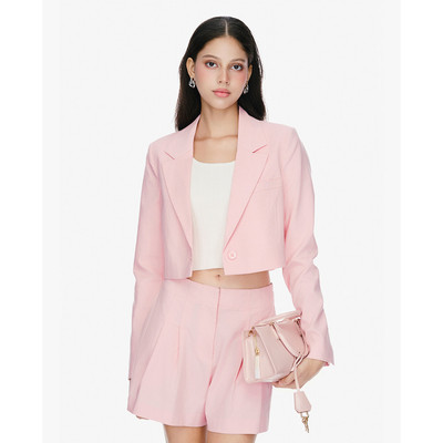 GIGI - Áo blazer nữ tay dài phom croptop trẻ trung_G1403O251608-41