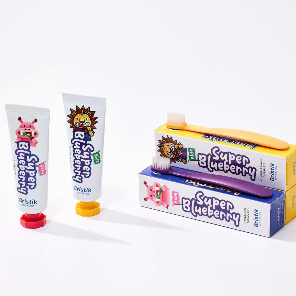 Kem Đánh Răng Trẻ Em Bristik Hữu Cơ Hàn Quốc – Ngừa Sâu Răng, Dịu Nhẹ, Bé Từ 1 Tuổi