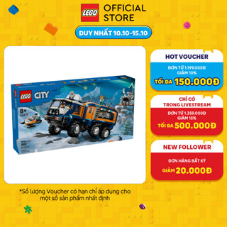LEGO CITY 60471 Đồ Chơi Lắp Ráp Xe Thí Nghiệm Khám Phá Bắc Cực (1064 chi tiết)