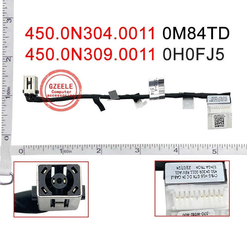 Cáp Jack Nguồn iiDC Cho Dell Inspiron 15Plus 16Plus 7610 7510 7620 450.0N304.0011 0M84TD 450.0N309,0