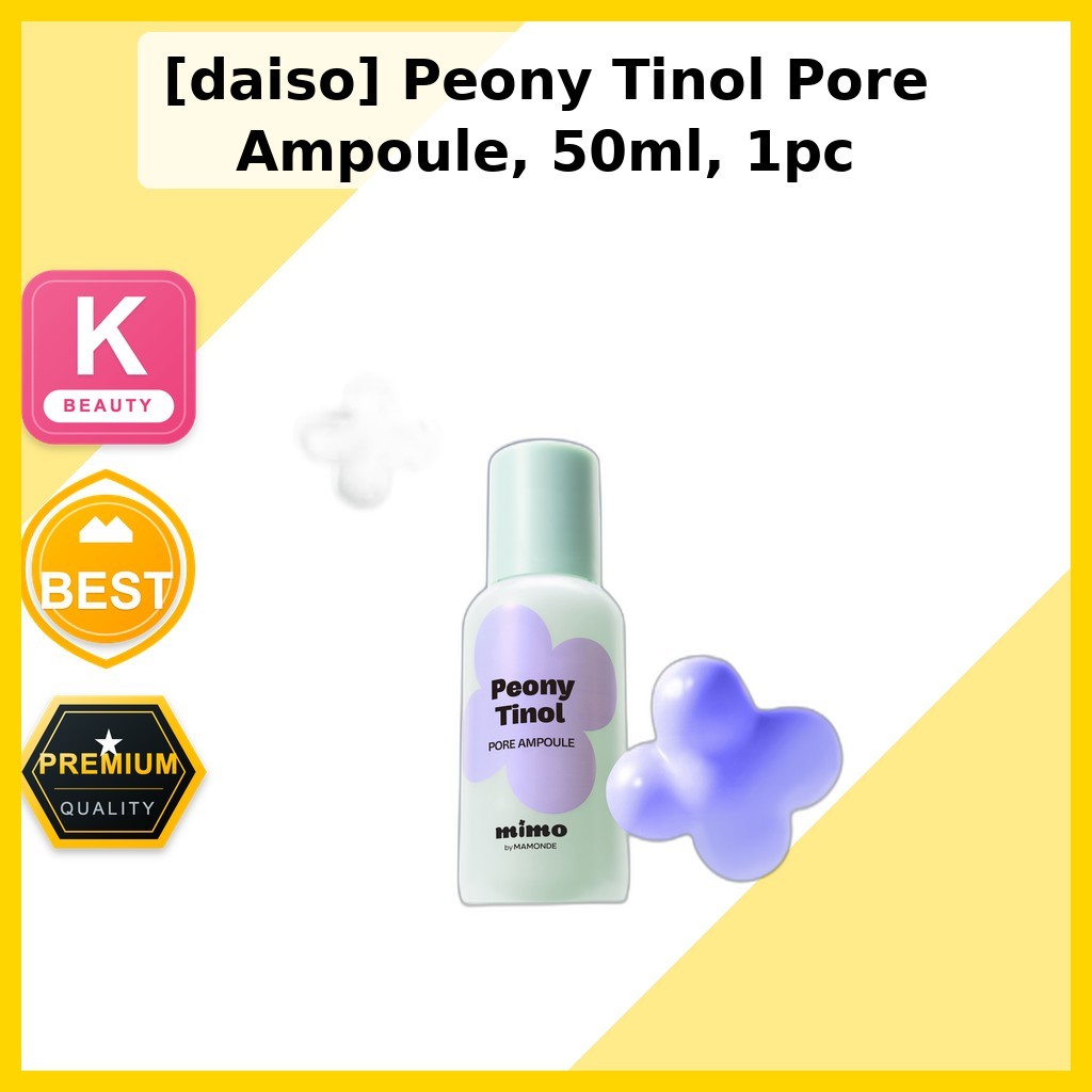 [daiso] Peony Tinol Pore Ampoule, 50ml, 1 cái / Hàn Quốc Pore Ampoule / Refine Skin Texture / 100% A