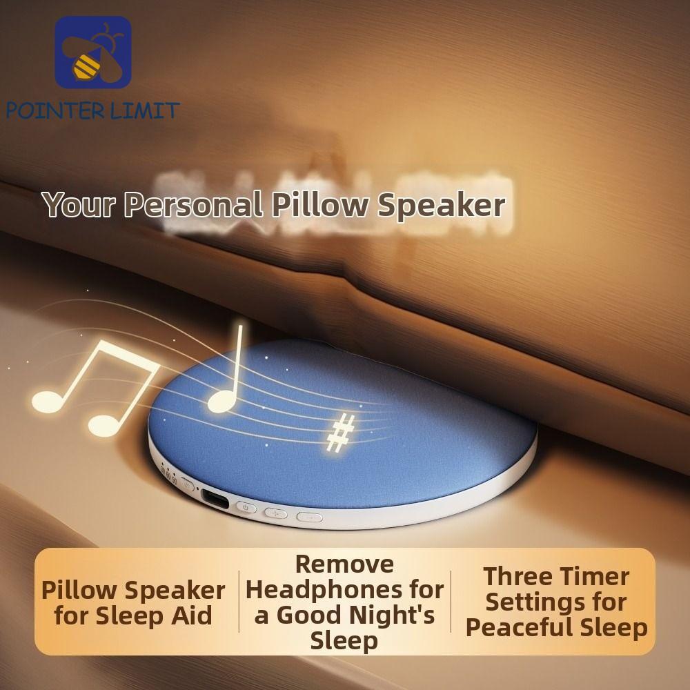 POINTER LIMIT Under Pillow Loa Bluetooth, Bluetooth 5.4 Mini White Noise Machine, Hỗ trợ giấc ngủ Tí