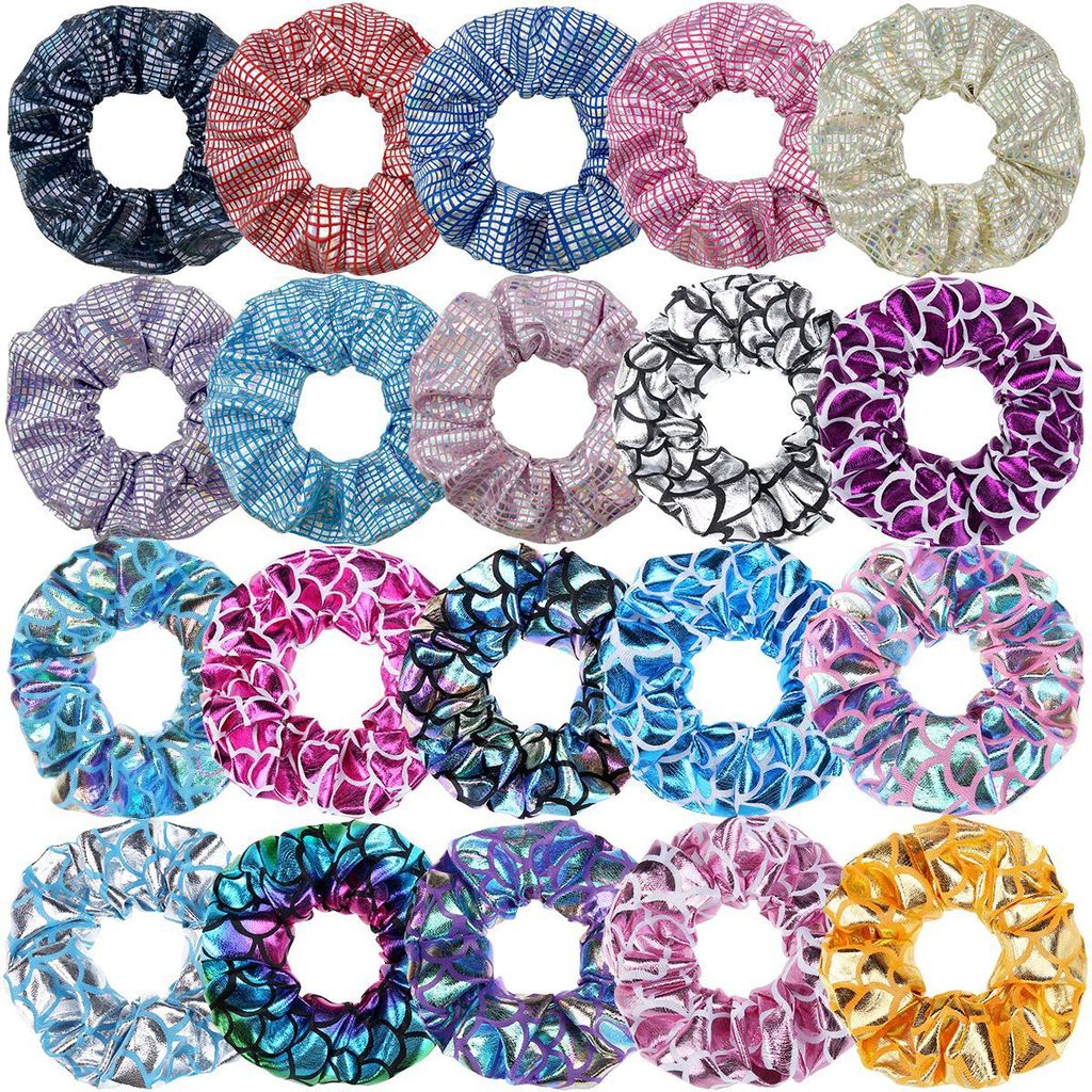 Co Giãn Trẻ Em Nữ Vải Yulin Scrunchy Tóc Mỡ Scrunchy Nhẫn 20 Màu RHAO
