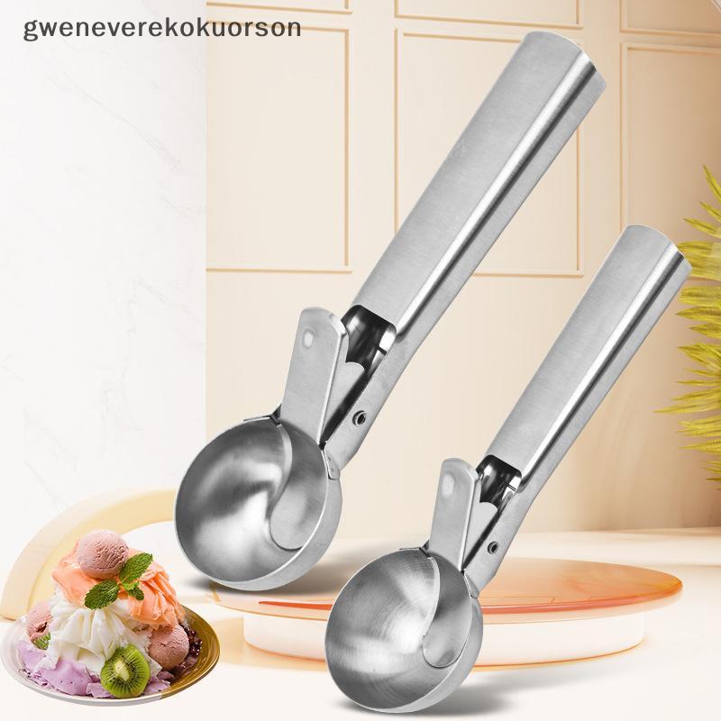 Ice Cream Scoops thép không gỉ Ice Cream Digger không dính trái cây Ice ball maker dưa hấu Ice Cream