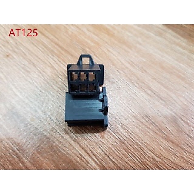 Giắc nhựa màu ĐEN 6P 2.8 đầu đực (1 bịch 10 cái) N125