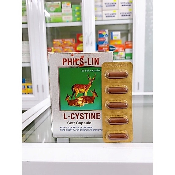 [Chính hãng] Viên uống đẹp da, tóc, móng L-CYSTINE Phils-Lin 500mg - Hộp 60 viên