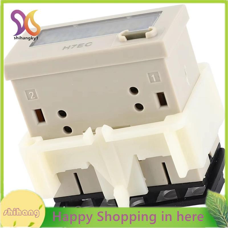 Bộ tổng hợp bộ đếm điện kỹ thuật số H7EC NV DC 6-36V mới với màn hình LCD 8 chữ số