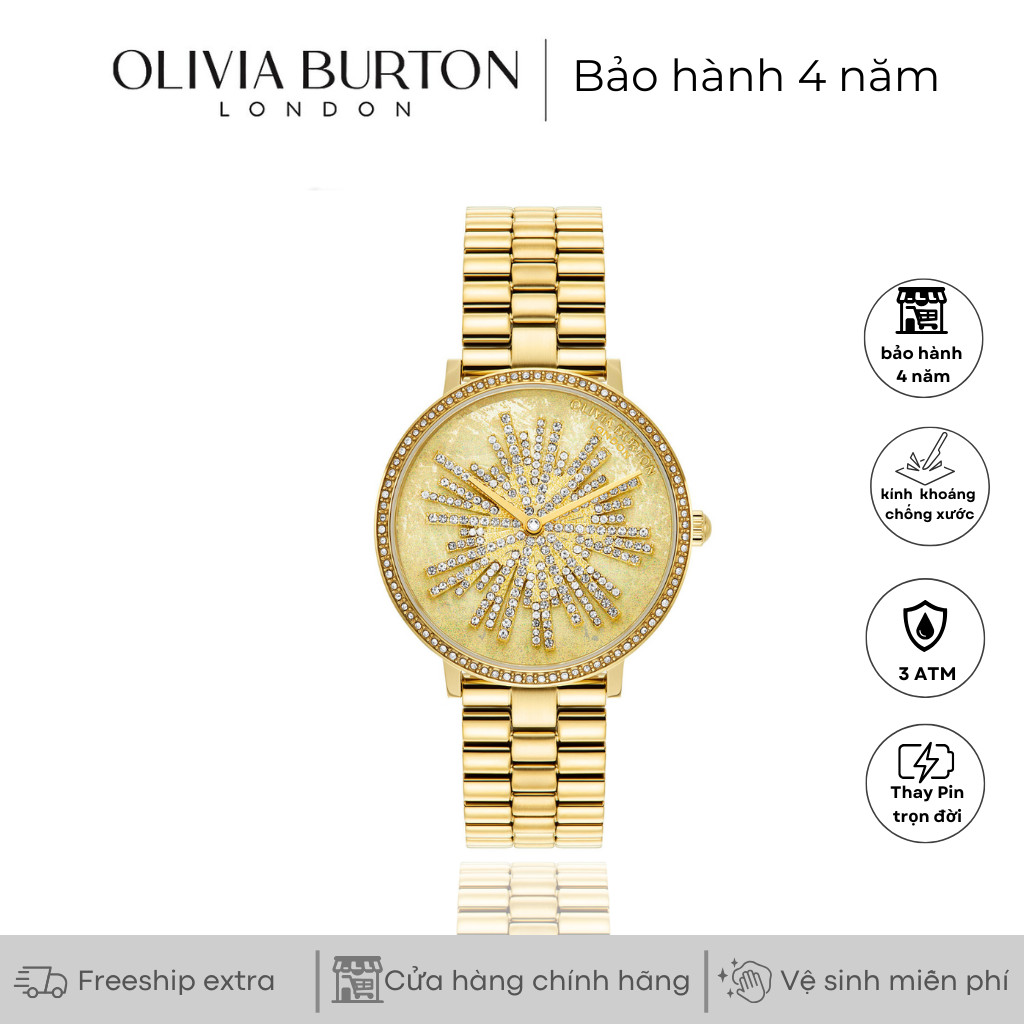 35mm Ice Burst Ivory & Gold Bracelet Watch