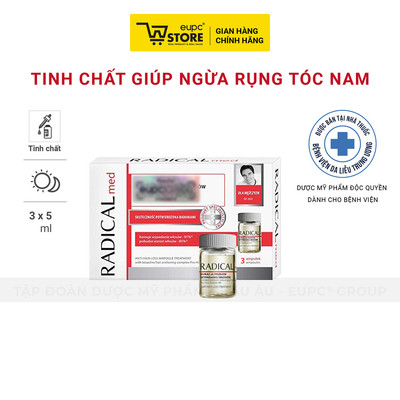 Tinh Chất Giúp Giảm Rụng Tóc Nam Radical Med 3x5ml Giúp Tóc Chắc Khỏe, Bồng Bềnh EUPC STORE