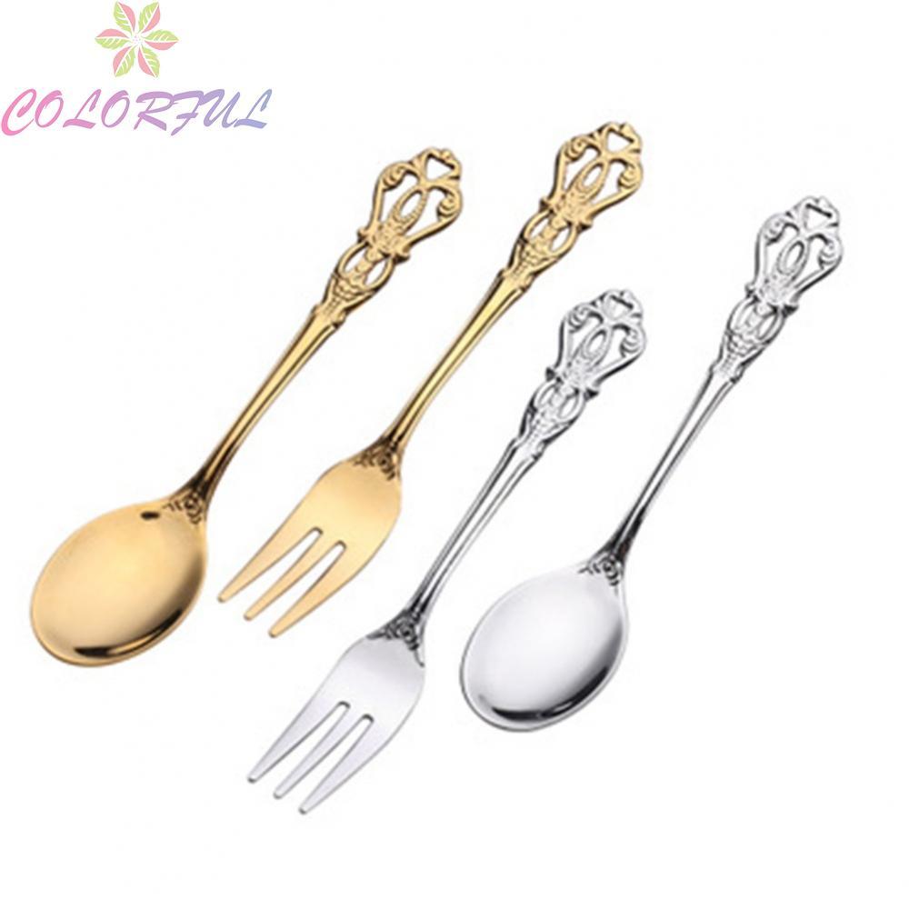 High Quality Stainless Steel Dessert Spoon and Fork Set Perfectly Designed