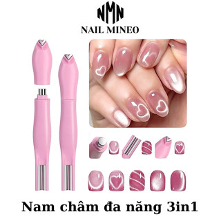 Nam Châm 3in1 Hồng Hơ Mắt Mèo Cao Cấp, nam châm hơ mắt mèo nail-Phụ kiện nail