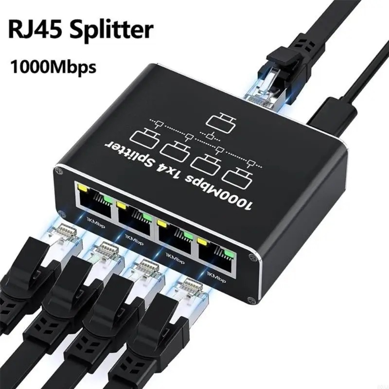 Bộ Chia Mạng 1000Mbps Ethernet Adapter RJ45 Lan 1Ra 2 Cổng Internet Splitter Gigabit Switch.
