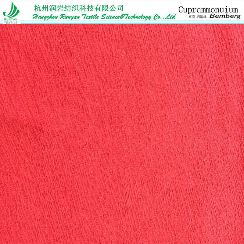 120D * 30 Đồng Amoniac Tencel Jacquard Vải Cupro Đồng Amoniac Lyocell Jacquard 140gsm Đồng Amoniac L