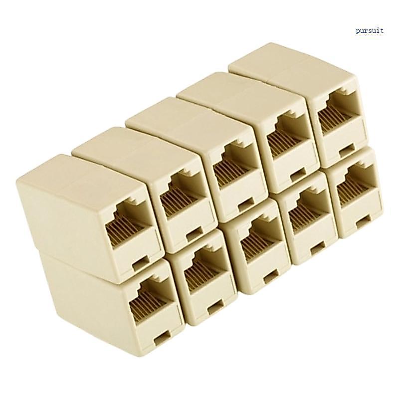 SUIT 10 Cái Mạng Ethernet Đầu Thẳng Đôi Mạng Ethernet Lan Cable Joiner