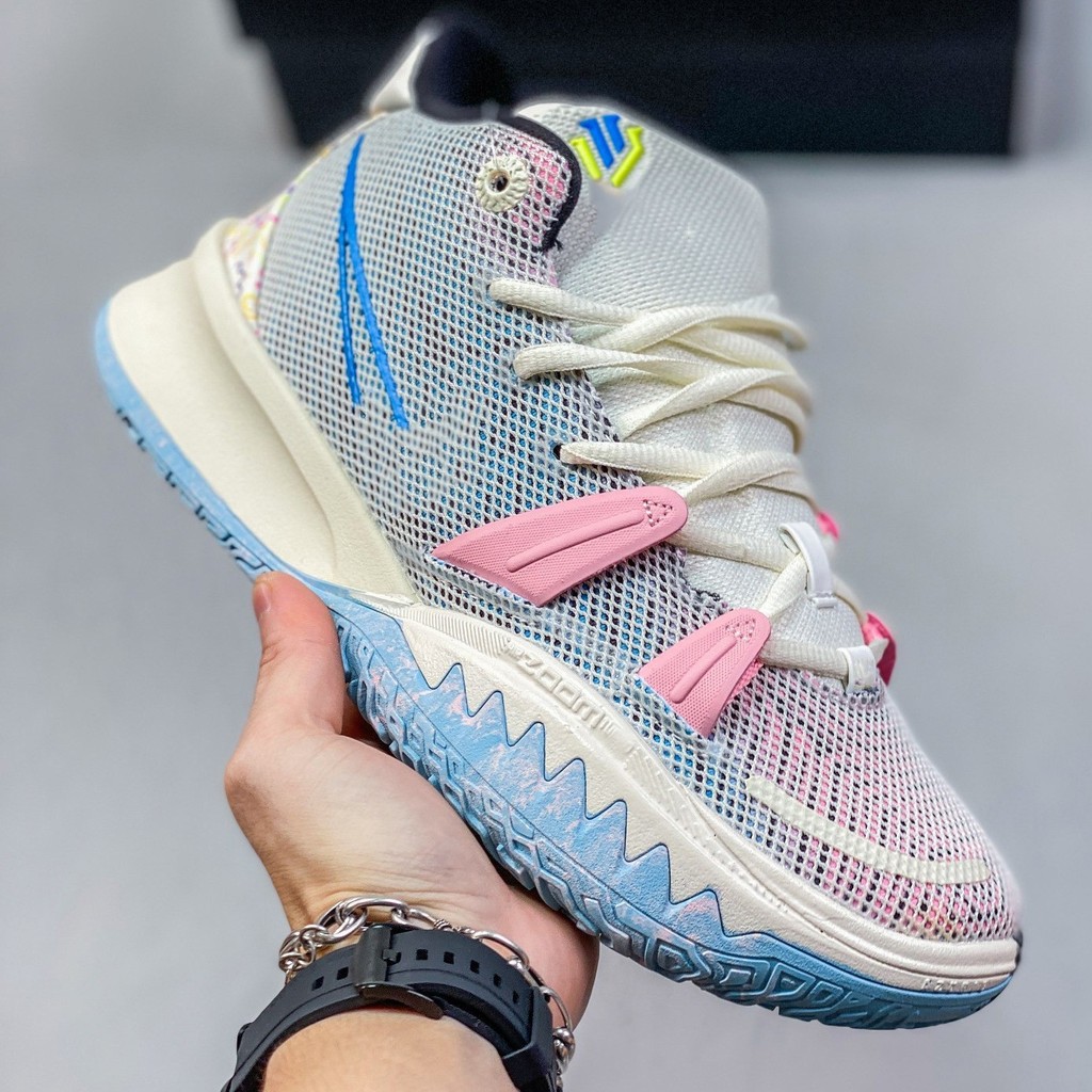 Kyrie7 Signature Giày Irving Thế Hệ 7 Giày Thể Thao Nam Nữ Giữa Hàng Đầu Chống Mài Mòn Thoáng Khí Th