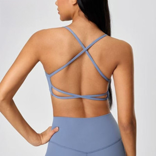 LASYYOGA  Áo Bra Thể Thao Có Mút Nâng Ngực Chống Sốc Thiết Kế Thoáng Khí Nhanh Khô Thời Trang Cho Nữ