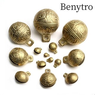 Chuông cổ chó BENYTRO, Chuông đồng thau cổ điển 11mm14mm16mm18mm20mm, Phụ kiện trang sức chuông đồng Mini
