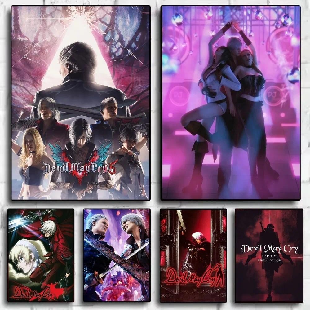 Devil May Cry Poster HD Nghệ Thuật Trang Trí Tường Chống Thấm Nước Phòng Ngủ Phòng Khách Thanh Thẩm 