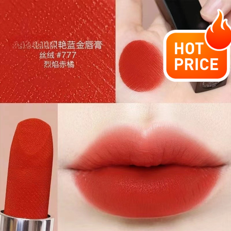 Son Môi Vàng Xanh 3.5g 999#丝绒 Son môi mờ dưỡng ẩm (D * I)