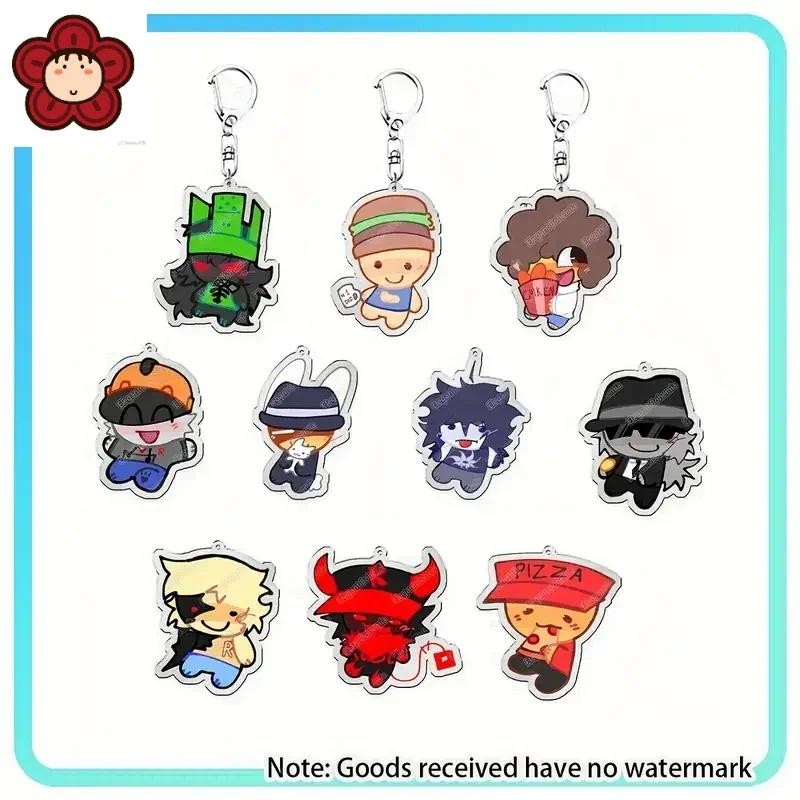 Acrylic Forsaken Keychains HOT Game Guest 1337 Noob Shedletsky John Doe c00lkidd Elliot Cartoon KeyR