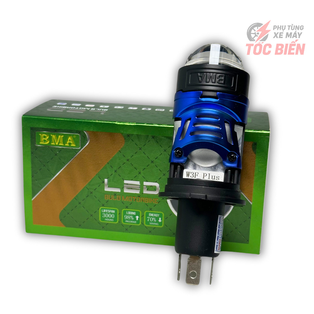 Đèn Pha LED Bi Cầu W3F PLUS BMA 60W - Bản Mới 2026, Trợ Pha Laser Cao Cấp 2026 - Tốc Biến Gara