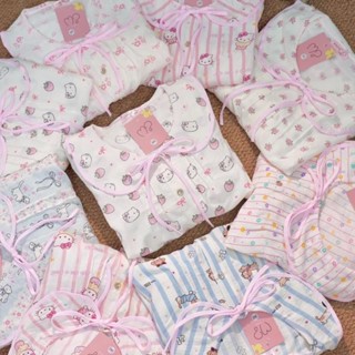  DÀI TAY Cổ SEN bộ ngủ nữ tiểu thư cổ sen vải đũi bông mây mùa hè mặc đi ngủ mát mẻ thoải mái Women Quần Ngủ Áo Ngủ sd2 