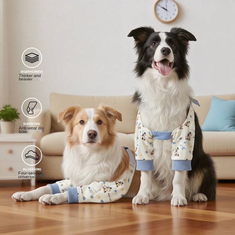 Dog Elbow Pad Front Leg Joint Protective Cover Wear-Resistant Anti-Licking Medium Large Dog Border C